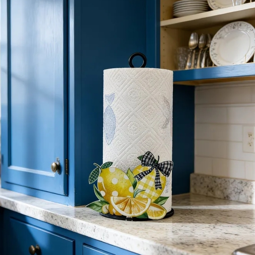 Decorative Lemon Paper Towel Holder